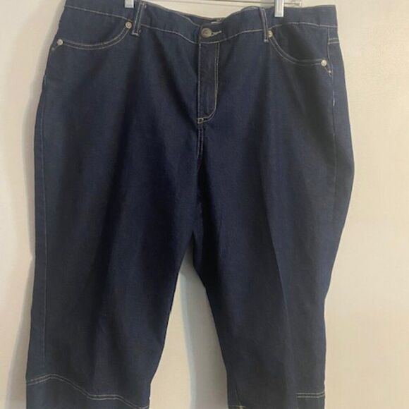Just My Size 5 pocket denim capris, size 24W - Picture 1 of 3